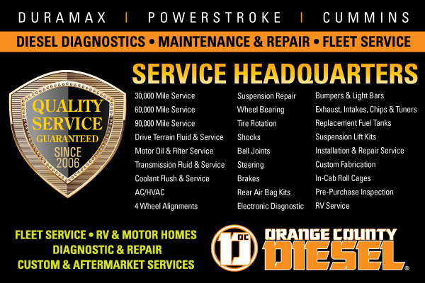 How Can We Serve You at Orange County Diesel